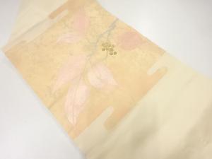 枝の実模様織出し名古屋帯